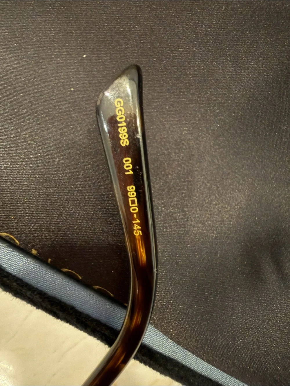 Gucci Black Shield Sunglasses